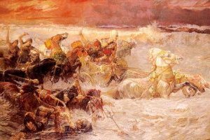L'Armée de Pharaon engloutie dans la mer Rouge