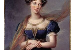 La duchesse de Berry en robe de velours bleu