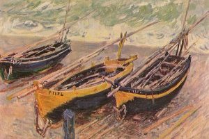 Trois bateaux de pêche