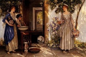 Jeanne sur la terrasse