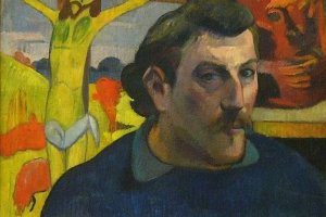 Portrait de l'artiste au Christ jaune
