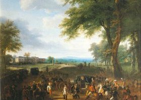 Napoléon Ier reçu au château de Ludwigsburg par Frédéric II, duc de Wurtemberg