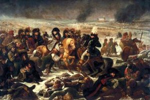 Napoléon à la bataille d'Eylau en 1807