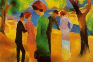 Femme à la veste verte