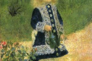 La petite fille à l'arrosoir