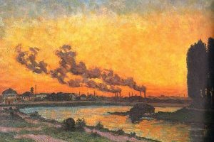 Soleil couchant à Ivry