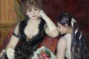 Au concert dans une loge à l'Opéra
