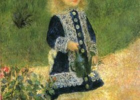 La petite fille à l'arrosoir La petite fille à l'arrosoir