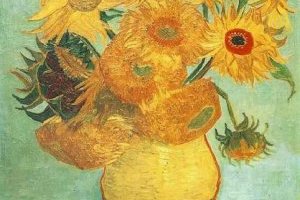 Vase avec douze tournesols